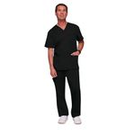 Revolution Scrub Top Black Xxs