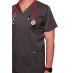 Revolution Scrub Top Pewter Xs