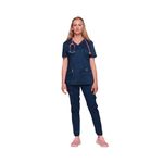 Revolution Mock Wrap Top Navy Xl