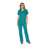 Revolution Mock Wrap Top Teal Xs