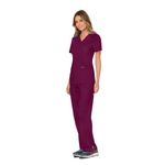 Revolution Mock Wrap Top Wine M