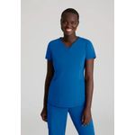 Serene Knit Scrub Top Ro Blue Xl