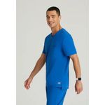 Flex Knit Scrub Top Royal Blue 2Xl