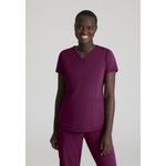 Serene Knit Scrub Top Wine 4Xl