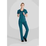 Flow Knit Scrub Top Bahama Blue L
