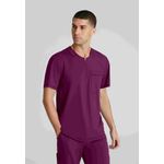 Flex Knit Scrub Top Wine 5Xl