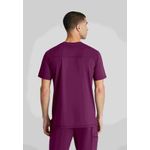Flex Knit Scrub Top Wine 5Xl