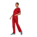 4700 Unisex Scrub Top Red M