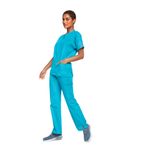 4700 Unisex Scrub Top Turquoise Xl