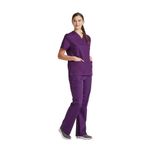 Signature Scrub Top Eggplant Xl