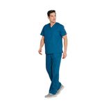 Signature Scrub Top Carib Blue Xs