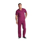 Signature Scrub Top Wine 3Xl