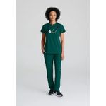 One Flux Scrub Top Hunt Grn Xl