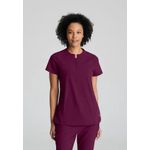 One Flux Scrub Top Wine Xs