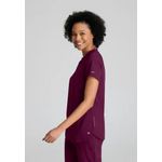 One Flux Scrub Top Wine L