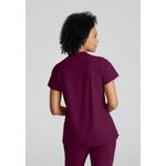 One Flux Scrub Top Wine Xl