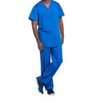 Prof V-Neck Scrub Top Ro Blue M