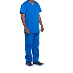 Prof V-Neck Scrub Top Ro Blue Xs
