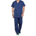Prof V-Neck Scrub Top Navy 3Xl