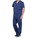 Prof V-Neck Scrub Top Navy 3Xl