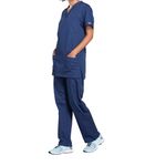 Prof V-Neck Scrub Top Navy M