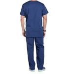 Prof V-Neck Scrub Top Navy S