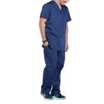 Prof V-Neck Scrub Top Navy Xl