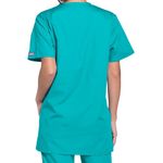 Prof V-Neck Scrub Top Teal Blue Xl