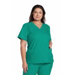 Originals Ultra Vneck Top Teal Xs