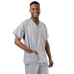Unisex Lwt Scrub Top Pale Grey L