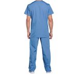 Prof V-Neck Scrub Top Ceil Blue 3Xl