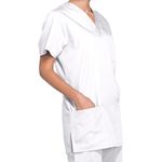 Prof V-Neck Scrub Top White Xs