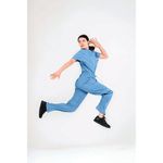 Eco Stretch Scrub Top Ceil Blue L