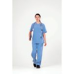 Eco Stretch Scrub Top Ceil Blue Xs