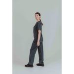 Eco Stretch Scrub Top Pewter Xs