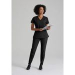 One Racer Scrub Top Black 2Xl