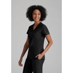 One Racer Scrub Top Black 3Xl