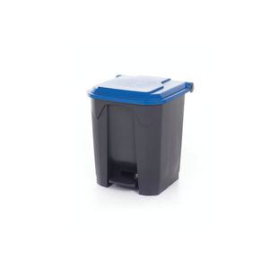 Pedal Bin With Lid 30L Grey/Blue