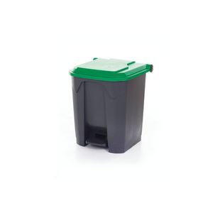 Pedal Bin With Lid 30L Grey/Green