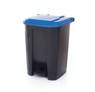 Pedal Bin With Lid 50L Grey/Blue