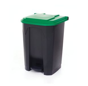 Pedal Bin With Lid 50L Grey/Green