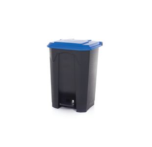 Pedal Bin With Lid 80L Grey/Blue