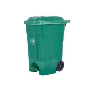 Wheelie Bin + Foot Pedal 70L Green