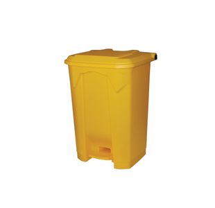 Pedal Bin 80L 410X470X670 Yellow