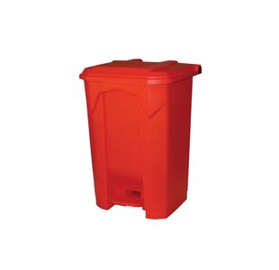 Pedal Bin 80L 410X470X670 Red