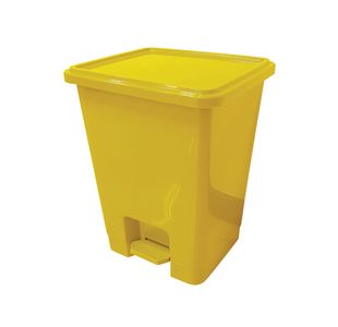 Pedal Bins 15 Litre Yellow Pk3