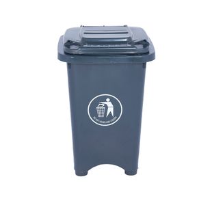 Static Bin With Feet 50 Litre Grey