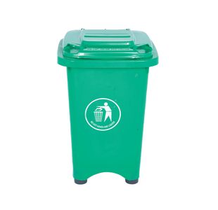 Static Bin With Feet 50 Litre Green
