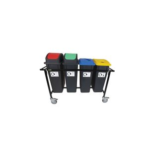 Mob Recycling Trolley With 4X90L Bin