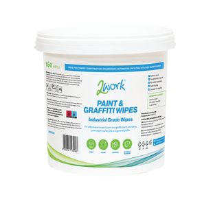 2Work Paint /Graffiti Wipes X150 Pk4